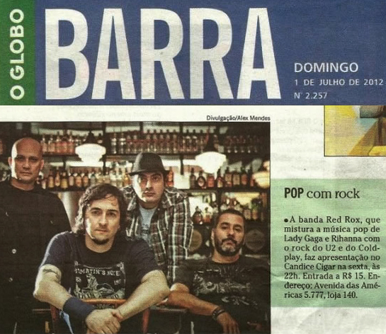 Jornal O Globo Barra - Pop com Rock - Candice Cigar Co